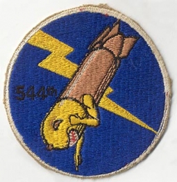1950s USAF 544th Bomb Squadron Patch <p> NO LONGER AVAILABLE