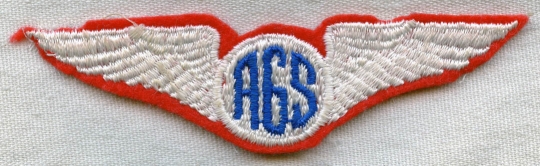 WWII USAAF Air Gunnery School Wing Patch for Students' Overseas Caps