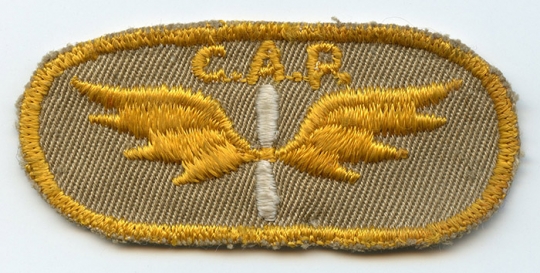 Rare, Early WWII Civil Air Patrol Overseas Cap Patch