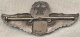 Scarce WWII AAF Command Pilot Wing by Amcraft
