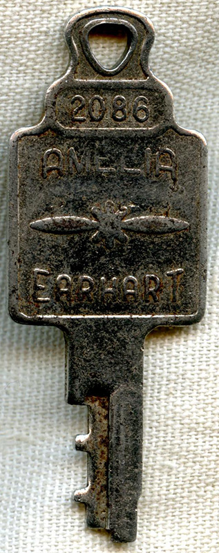 Vintage Amelia Erehart Luggage Key 