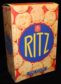 Great, Rare Ca. 1934-1936 Original RITZ Crackers One Pound Box