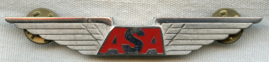 Ca 1980s Atlantic Southeast Air (ASA) 1st Officer Wing 1st Issue