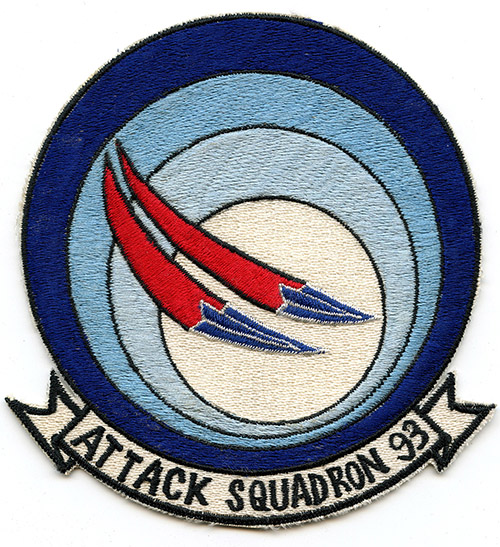 Gorgeous, Minty Ca. 1970 USN VA-93 Japanese-Made Jacket Patch as worn During Operation Linebacker
