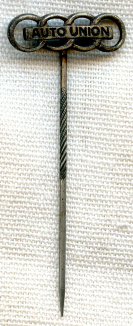 1930s - WWII Auto Union (Audi) Stick Pin<p> NO LONGER AVAILABLE