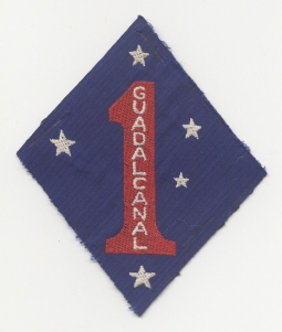 WWII Australian-Made Shoulder Patch for 1st Marine Division