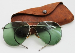 Rare Pre / Early WWII US Air Corps / USN Aviator Sunglasses by American Optical in Original Case