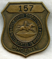 Circa 1950's Postal Employee Badge from Phoenix, Arizona