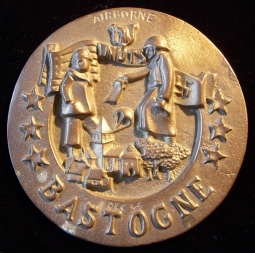 Dec. 1944 US Army 101st Airborne Division Battle of the Bulge Plaque