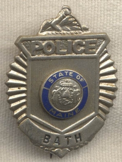 Bath, Maine Police Badge