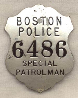 Circa WWII Boston, Massachusetts Police Special Patrolman Badge #6486
