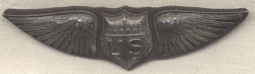 Beautiful Example of WWI US Air Service "Dallas" Type Pilot Wing