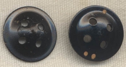 Pair of WWII Black Trouser Escape Compass Buttons