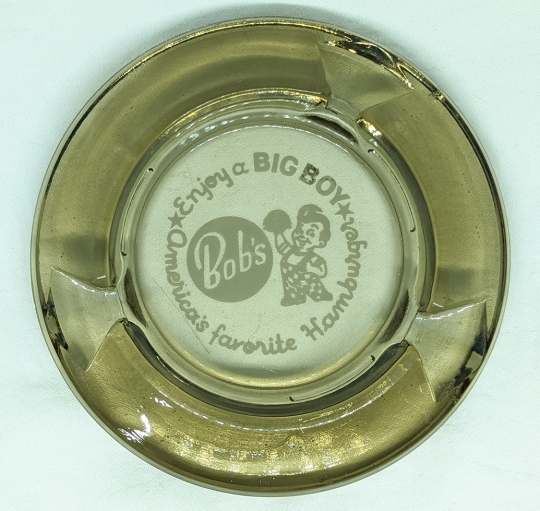 Great Vintage 1950's Bob's Big Boy Restaurant Advertising Ashtray
