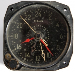 Waltham WWII USAAF 8 Day Bomber Dashboard Clock