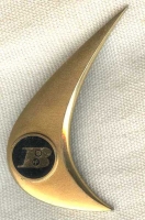 Rare Late 1950s Bonanza Airlines (BAL) Stewardess Hat Badge 3rd Issue Type IV