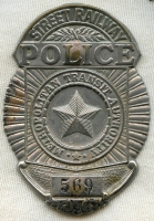 1920's-30's Boston Metro Transit Authority Street Railway Police Badge #569