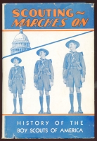 1937 "Scouting Marches On" Boy Scouts of America History Book by William Murray with Dust Jacket