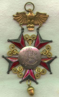 BEING RESEARCHED - Unknown Medal with Initials BP & Acorn Pendant -NOT FOR SALE UNTIL IDENTIFIED