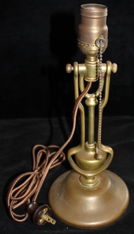 Fabulous Old Brass Yacht Wall or Table Gimbaled Ballast Lamp - Rewired