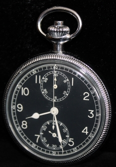 Korean War USAF Navigational Chronograph by Breitling, Swiss 18-Jewel Movement. Running Cond