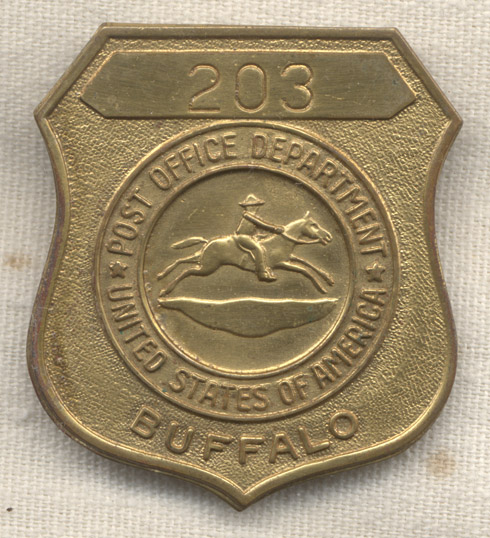 1950 S US Post Fice Employee Badge From Buffalo New