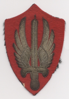 Bullion Korean War Special Category Army Reassigned with Air Force (SCARWAF) Shoulder Patch
