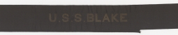 Circa 1890s Cap Tally for US Coast & Geodetic Survey Steamer USS Blake
