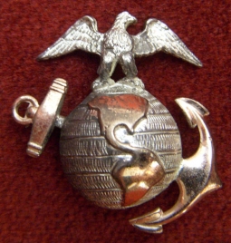 Beautiful Circa 1910 US Marine Corps Officer Collar EGA