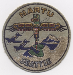 Circa '46-'48 US Navy NARTU (Naval Air Reserve Training Unit) at Seattle, WA Jacket Patch