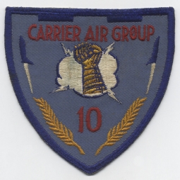 Large 1950s to 1960s USN CAG 10 Group Patch