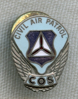 Early 1970s US Civil Air Patrol (CAP) Cadet Officer School Lapel Pin