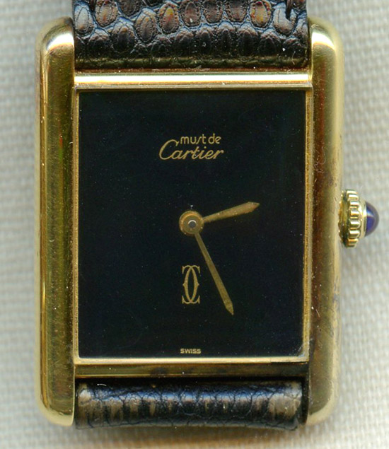 cartier 925 argent plaque watch