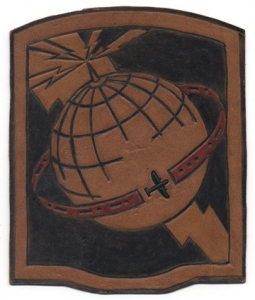 Leather CBI US Army Airways Communication System Patch