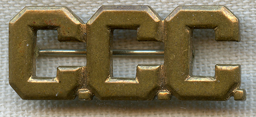 1930's Civilian Conservation Corps Lapel or Hat Pin