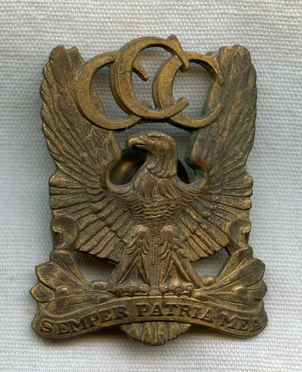 Original Civilian Conservation Corps Envelope Hat with CCC Badge 1939 