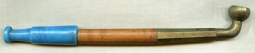 Circa 1900 Small Chinese "Red Pill" Opium Pipe with Beautiful Glass Mouth Piece