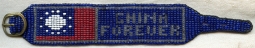 Wonderful WWII Pro-China Beaded Bracelet Given for Donations to China Relief