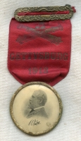 Scarce Confederate Veteran Badge from 1913 Gettysburg Memorial Celluloid of Robert E. Lee
