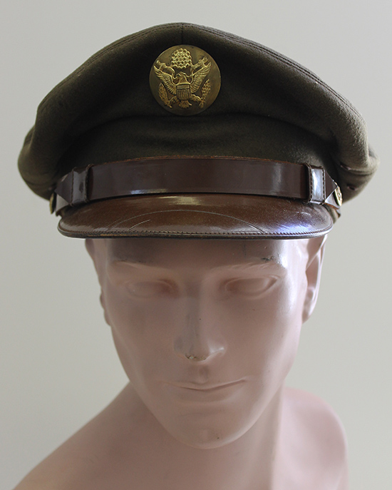 WW2 将校用クラッシャーバイザーキャップ US ARMY/米軍 WWII 将校 WW2 US ARMY OFFICERS CRUSHER SERVICE KHAKI VISOR CAP/HAT | eBay