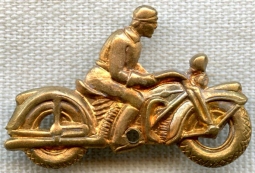 Cool 1930s Motorcycle Lapel Pin