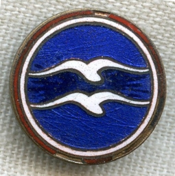 Rare 1930s Czech Republic MLL (Masaryk Air League) Glider Badge 2nd Class