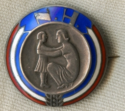 Beautifully Enameled .925 Silver Norwegian Pin by David Anderson in Oslo