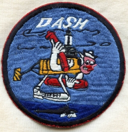 Rare 1960s USN Gyrodyne QH-50 DASH (Drone Anti-Submarine Helicopter) Okinawan-Made Patch