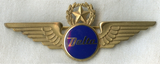 Beautiful Circa 1960s Delta Air Lines Captain Wing