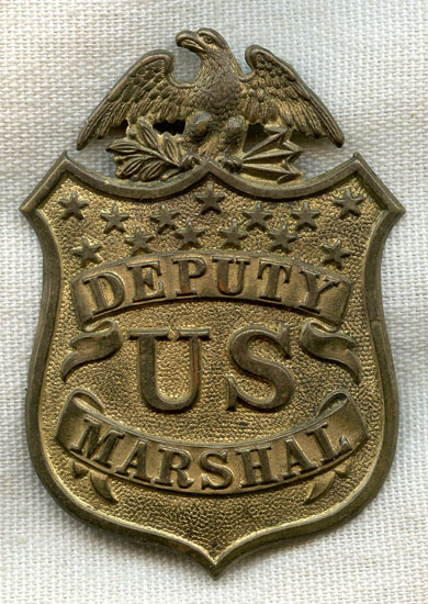 Wonderful 1880s 1890s Deputy Us Marshal Badge With The Look