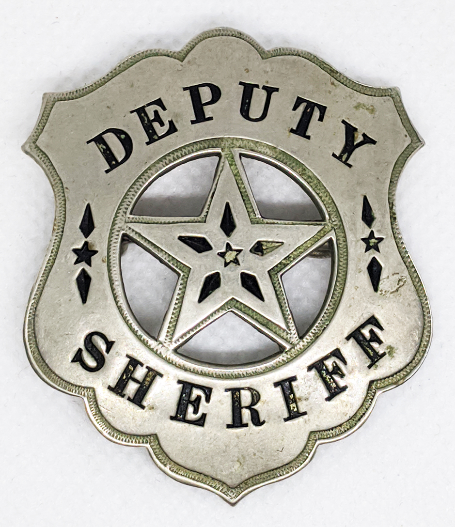 Western sheriff badge drawing