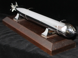 Fantastic WWII USN Torpedo Desk Model From Portsmouth Naval Shipyard