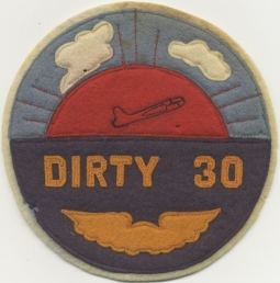 Very First, Unofficial Unit Insignia Worn by the "Dirty 30" Combat Airmen in Vietnam