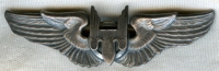 1943 Issue Early Type USAAF Air Gunner Wing Made From Earlier Observer Wing